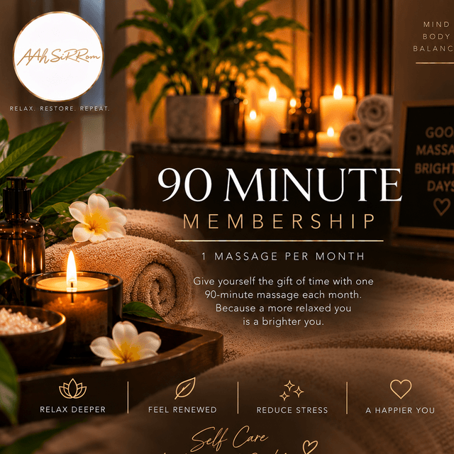 Aahhh Relax Monthly 90 at Aah Sirrom Massage in Honolulu, HI
