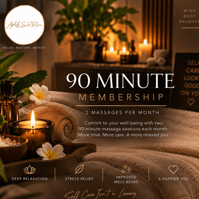 Ahhh Relax 2x Monthly 90 at Aah Sirrom Massage in Honolulu, HI